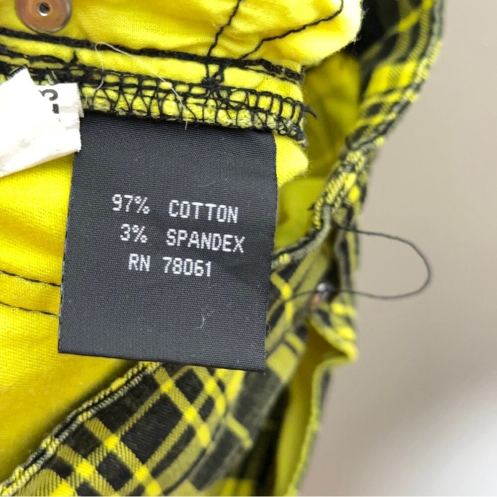 TRIPP NYC Daang Goodman Yellow Plaid Skinny Jeans {3L7} - Picture 5 of 5